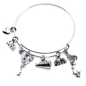 Cheerleader Bracelet Cheerleading Charms May Be Personalized